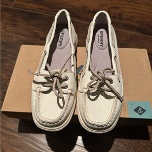 Sperry Women's Cream Boat Shoes
